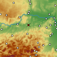 Nearby Forecast Locations - Sankt Pölten - Mapa