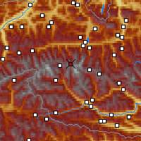 Nearby Forecast Locations - Rudolfshütte - Mapa
