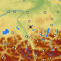Nearby Forecast Locations - Mattsee - Mapa
