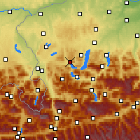 Nearby Forecast Locations - Mondsee - Mapa