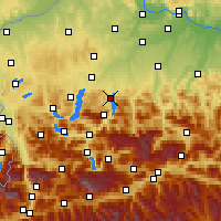 Nearby Forecast Locations - Gmunden - Mapa