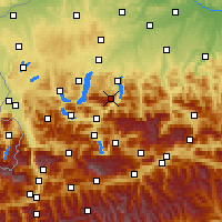 Nearby Forecast Locations - Feuerkogel - Mapa