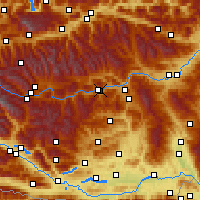 Nearby Forecast Locations - Stolzalpe - Mapa