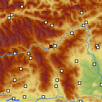 Nearby Forecast Locations - Judenburg - Mapa