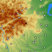 Nearby Forecast Locations - Mönichkirchen - Mapa