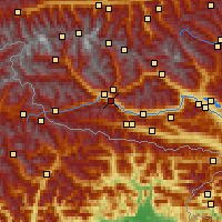 Nearby Forecast Locations - Lavant - Mapa