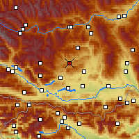 Nearby Forecast Locations - Weitensfeld - Mapa
