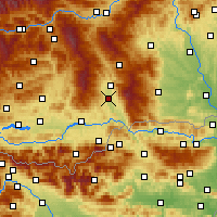 Nearby Forecast Locations - Sankt Andrä - Mapa