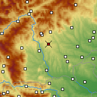Nearby Forecast Locations - Laßnitzhöhe - Mapa
