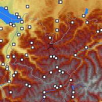 Nearby Forecast Locations - Warth - Mapa