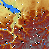 Nearby Forecast Locations - Damüls - Mapa