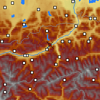 Nearby Forecast Locations - Jenbach - Mapa