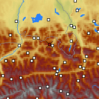 Nearby Forecast Locations - Loferer Alm - Mapa