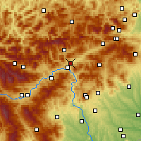 Nearby Forecast Locations - Kapfenberg - Mapa