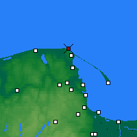 Nearby Forecast Locations - Cabo Rozewie - Mapa