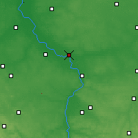 Nearby Forecast Locations - Dęblin - Mapa