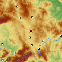 Nearby Forecast Locations - Pristina - Mapa