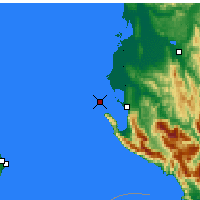 Nearby Forecast Locations - Isla de Sazan - Mapa