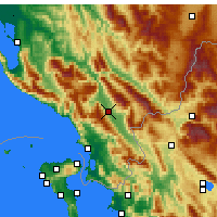 Nearby Forecast Locations - Gjirokastra - Mapa