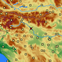 Nearby Forecast Locations - Kranj - Mapa