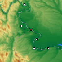 Nearby Forecast Locations - Novo Selo - Mapa