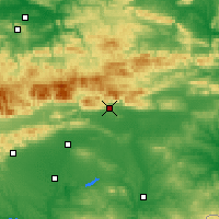 Nearby Forecast Locations - Sliven - Mapa