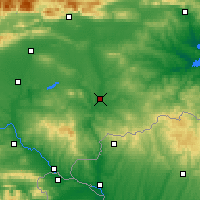 Nearby Forecast Locations - Élhovo - Mapa