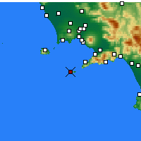Nearby Forecast Locations - Isla de Capri - Mapa