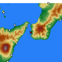 Nearby Forecast Locations - Regio de Calabria - Mapa