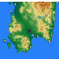Nearby Forecast Locations - Decimomannu - Mapa