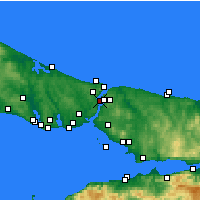 Nearby Forecast Locations - Sarıyer - Mapa