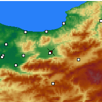 Nearby Forecast Locations - Düzce - Mapa