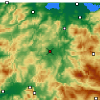 Nearby Forecast Locations - Balıkesir - Mapa