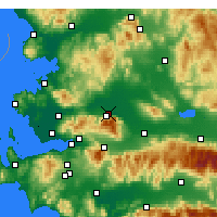 Nearby Forecast Locations - Manisa - Mapa