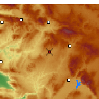 Nearby Forecast Locations - Uşak - Mapa