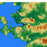 Nearby Forecast Locations - Güzelbahçe - Mapa