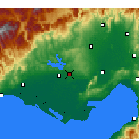 Nearby Forecast Locations - İncirlik - Mapa