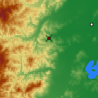 Nearby Forecast Locations - Veselaja - Mapa