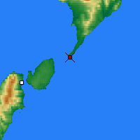 Nearby Forecast Locations - Cabo Lopatka - Mapa