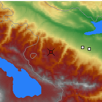 Nearby Forecast Locations - Gədəbəy - Mapa