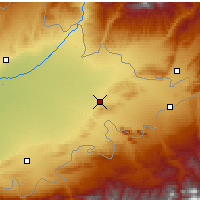 Nearby Forecast Locations - Andijon - Mapa