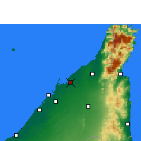 Nearby Forecast Locations - Um Quwand - Mapa