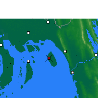 Nearby Forecast Locations - Isla Sandwip - Mapa
