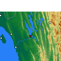 Nearby Forecast Locations - Rangamati - Mapa