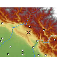 Nearby Forecast Locations - Dehradun - Mapa