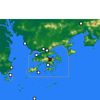 Nearby Forecast Locations - Sha Tin - Mapa