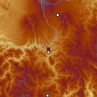 Nearby Forecast Locations - Hyesan - Mapa