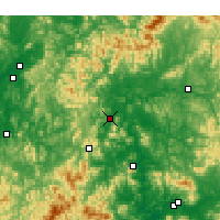 Nearby Forecast Locations - Sangju - Mapa