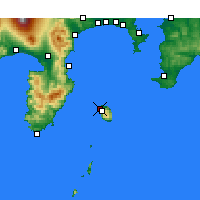 Nearby Forecast Locations - Oshima aeropuerto - Mapa