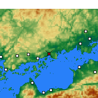 Nearby Forecast Locations - Fukuyama - Mapa